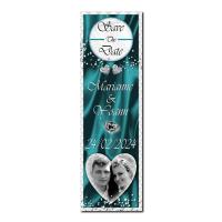 faire page marque page turquoise et blanc diamant
